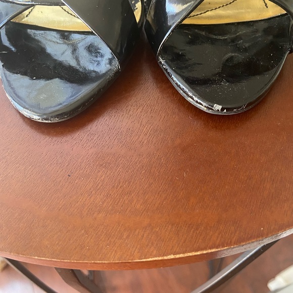 Black Heel Sandals - Picture 2 of 9